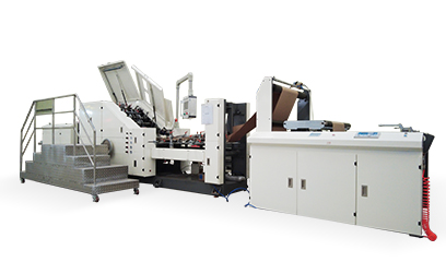 Máquina para fabricar bolsas de papel de fondo cuadrado ZD-F550